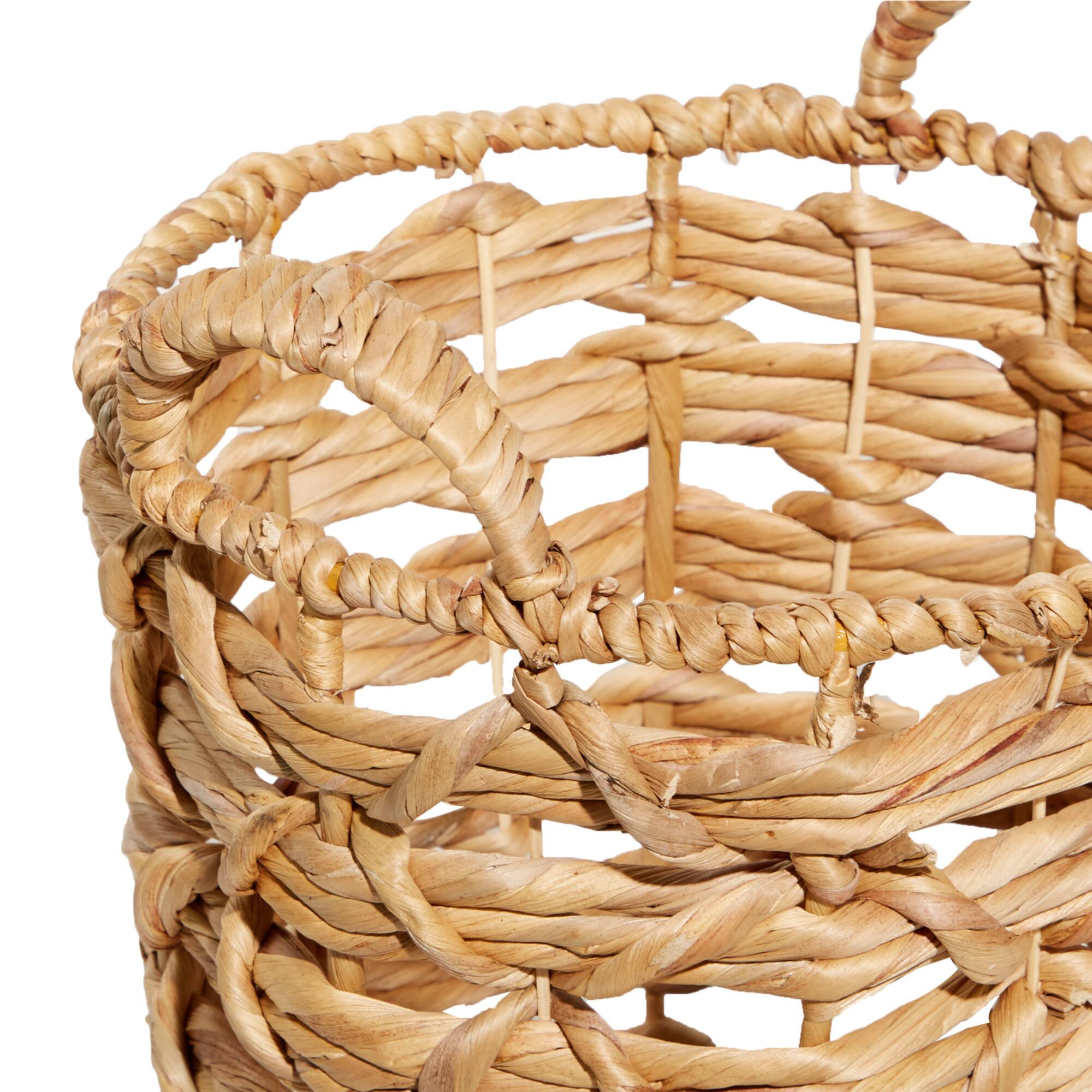 Brown Seagrass Coastal Storage Basket Set